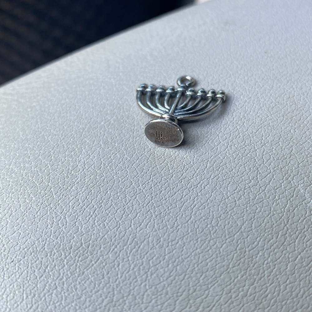 James Avery Silver Menorah Chanukiah Charm - Picture 3 of 3